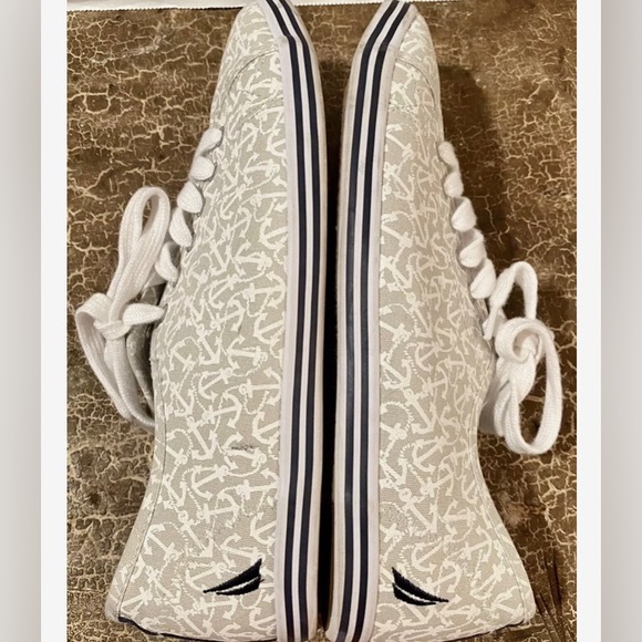 🩵2/$20  MIX&MATCH⚓️NAUTICA Lanyard Anchor Canvas Tennis Boat Sneakers Shoe - Picture 4 of 10